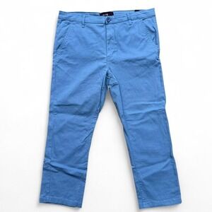 White Tag Classic Chino Pants 40x32 Light Blue Straight Leg